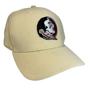 Florida‎ State Seminoles Hat Cap Fitted Mens Gold NCAA Football Nike Dri Fit